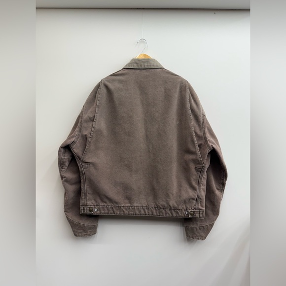 Carhartt Detroit Jacket Blanket Lined Chestnut Brown J97 CHT Size XL (Fits L) - Picture 2 of 6
